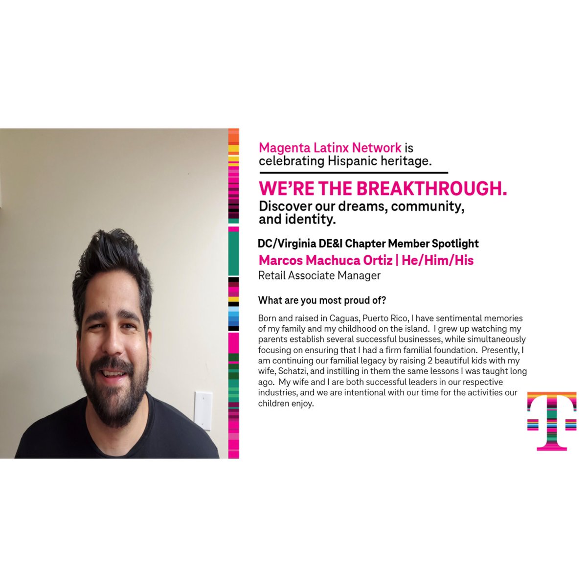 In Celebration of #HispanicHeritageMonth spotlighting  our talented RAM from Silverbrook #CoastalVA as he shares what he is most proud of. @Crauser705 Thank you, for all you bring to the #VAEmpire. <a href="/SellPhones4/">EB</a> <a href="/AmrWahba1080/">Amr Wahba</a> <a href="/tonyabird0610/">Tonya Hurst</a> #thecrown👑💕