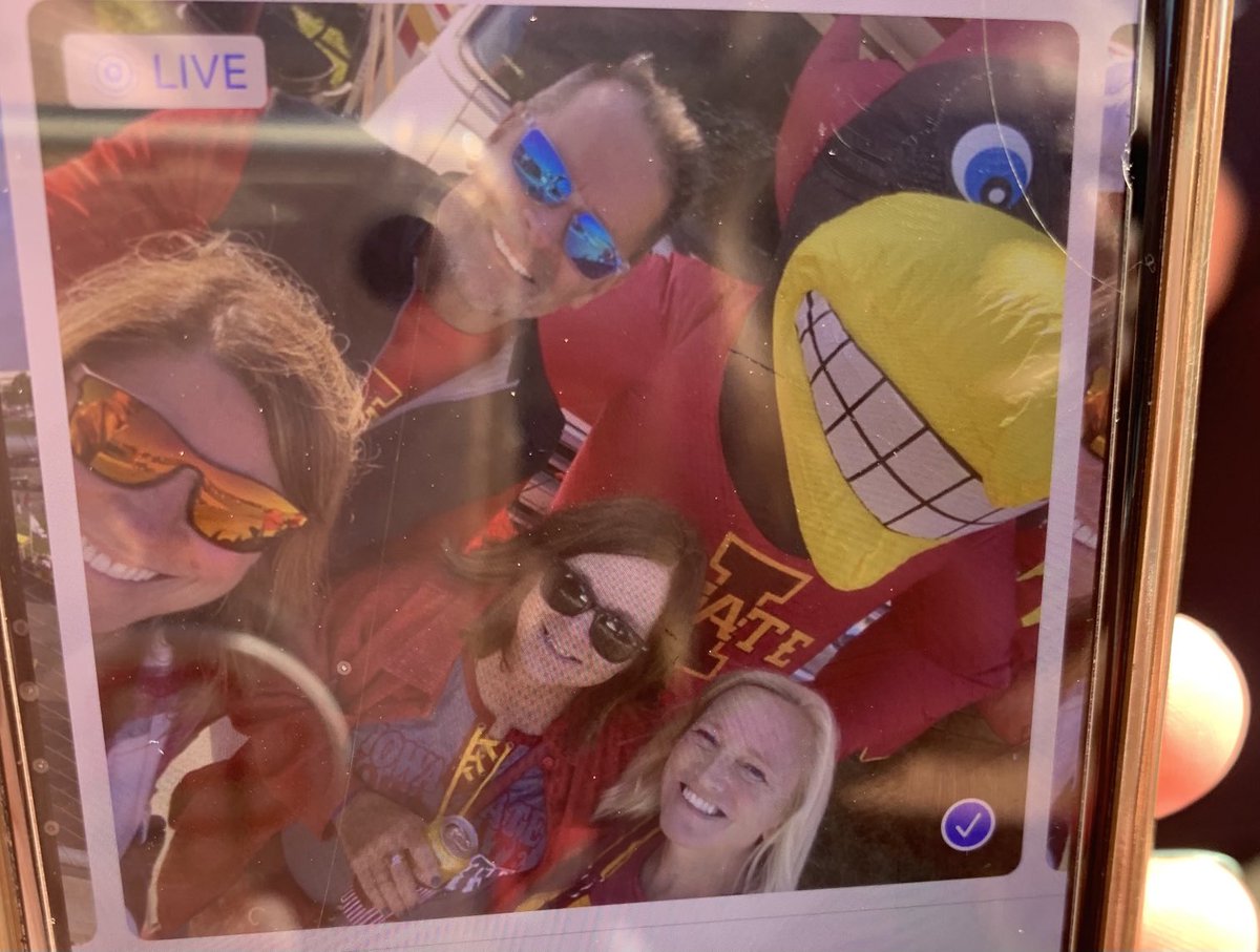 CarolAnnOlson's tweet photo. Yes Cy, the Cyclones are going to win! #CyclONENation #Cyclones #ISU https://t.co/VNLZn6OFFV