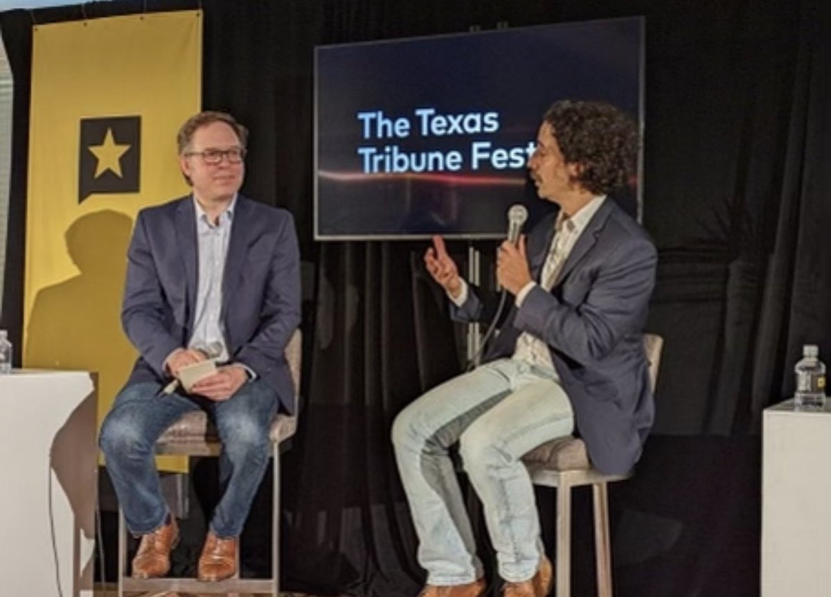 TheStalwart's tweet photo. Really enjoyed chatting with @DavidsonNTIA at #TribFest22 about broadband policy. Hasn’t gotten that much attention how much money his office within the Commerce Department has gotten (as part of the infrastructure bill) to improve connectivity nationally https://t.co/A3BErtcLf4