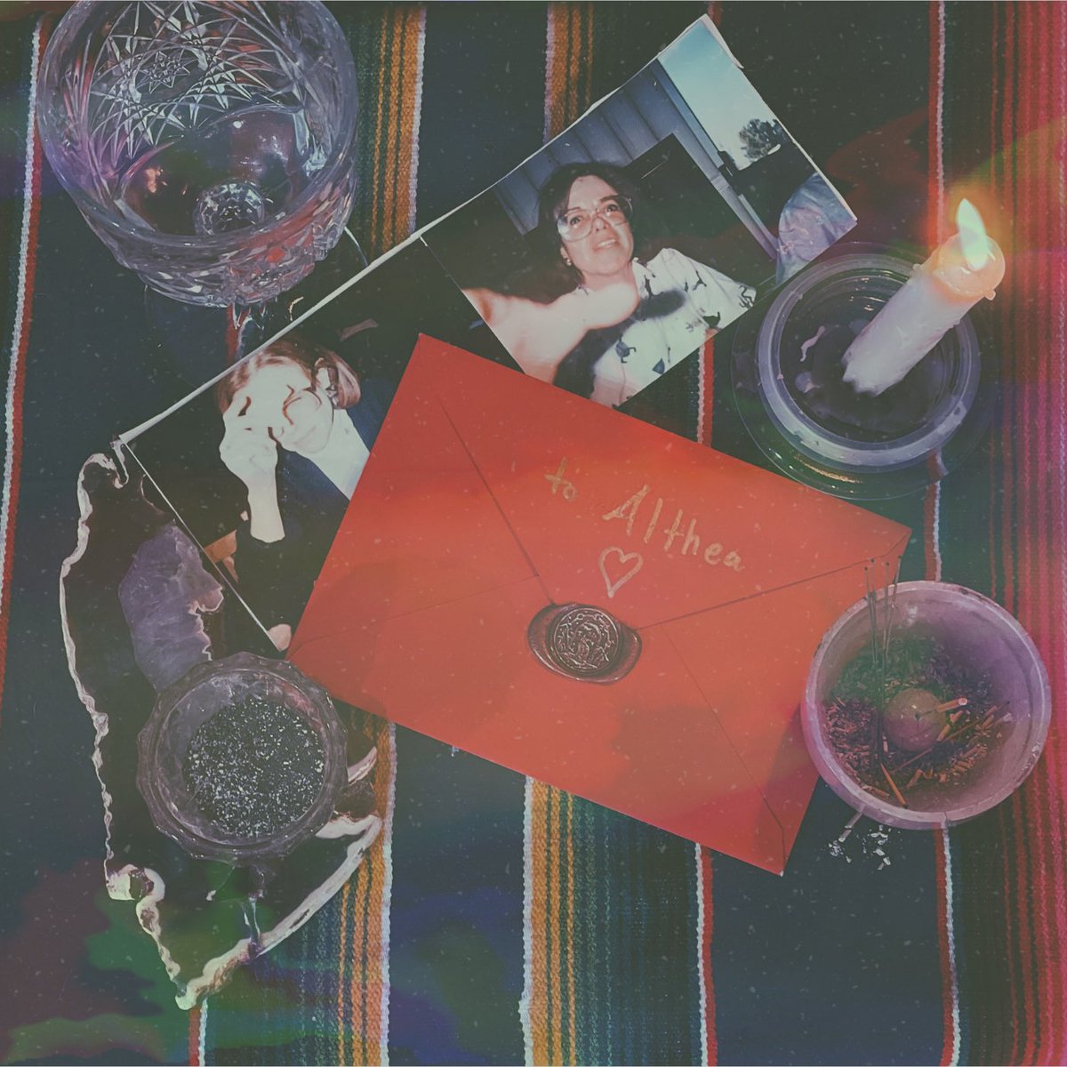 Just wrote a song about my aunt, who passed away when I was about 6 - it’s about wishing that I had gotten the chance to meet her, to get to know her. And it’s about resenting all of the reasons she didn’t make it here. It’s called cigarettes and gold, here’s the album cover art.