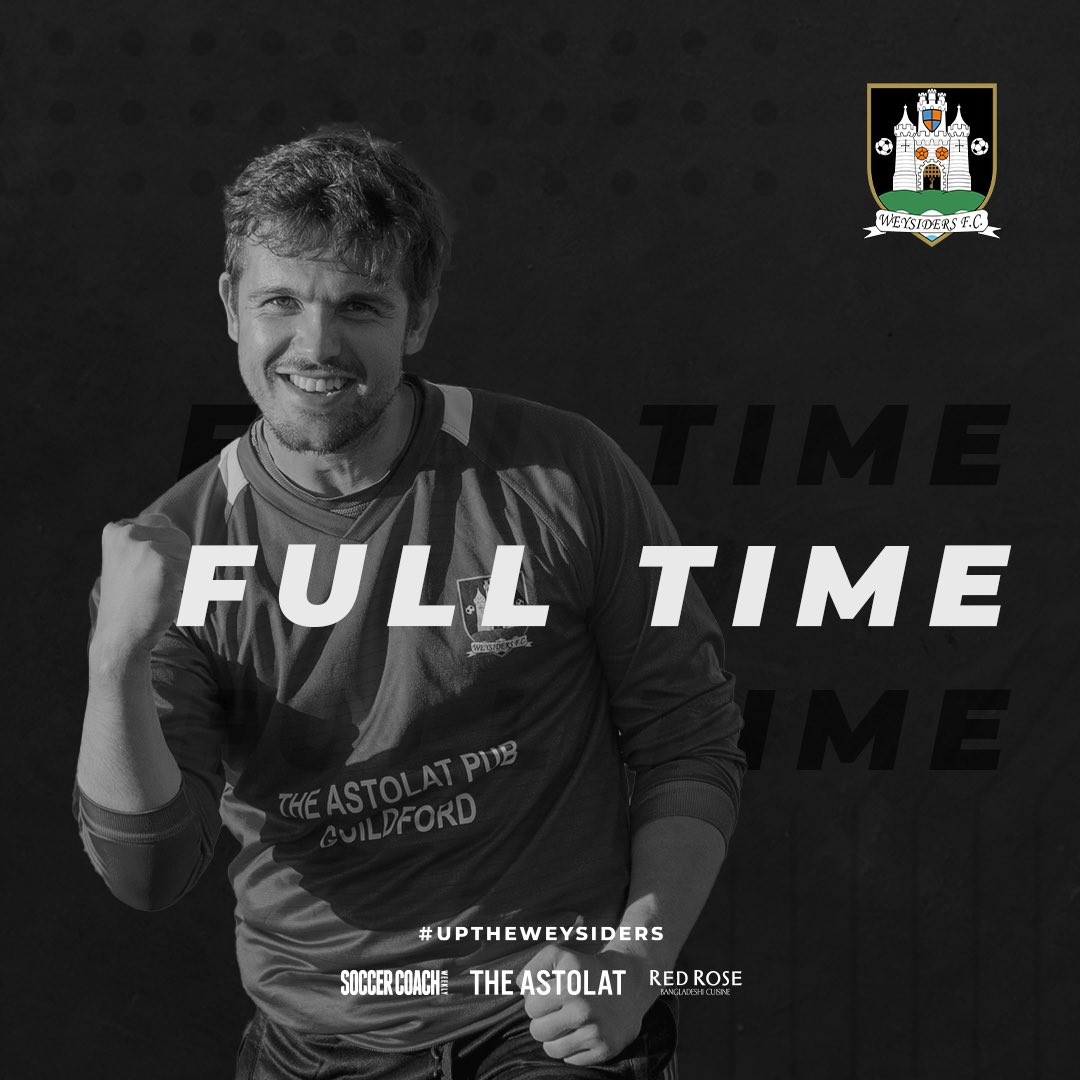 WeysidersFC's tweet photo. 🔴 FULL TIME 🔴

First led 1-0 at half time but with a lack of subs we ran out of steam and @WokingVetsFC won the game 3-1 🔴

Reserves continued unbeaten start with goals from Joe Braden and James Martin. Finishing 2-2 against Bench Bar Rovers 🔴

#uptheweysiders https://t.co/9dr3eK5uYr