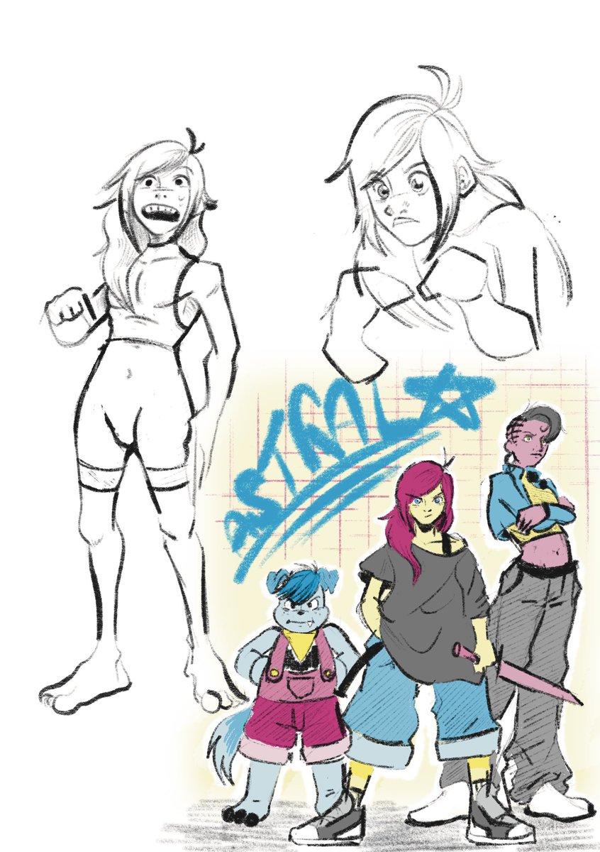 Denabopped's tweet image. Sorry for not posting…. Like ever… anyway here HAVE SOME DOODLES! Enjoy! #mangaart #Procreate #DigitalArtist