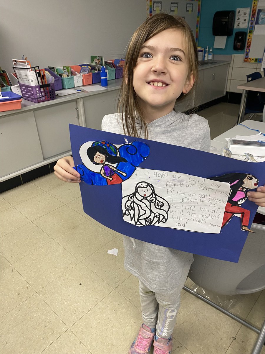 DanaStinnett3's tweet photo. After reading “We Are Water Protectors” by Carole Lindstrom, our class felt a strong commitment to protecting the land around them. We researched our local watershed and made personal commitments to protect it so everyone can benefit from it. #wdsd7 https://t.co/bCN9pJJzoL