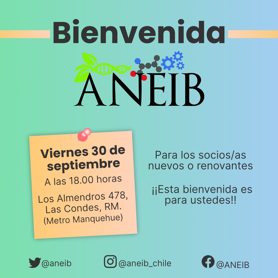 aneib's tweet photo. ¡¡¡Ya tenemos nueva fecha para poder volver a reunirnos presencialmente!!! 🫂

¡Están más que invitadísimos a la bienvenida ANEIB 2022!

Tendremos charlas y un espacio de distensión para poder conocernos mejor 🌟

No te lo puedes perder!

#aneib #biotecnologia #yosoyaneib https://t.co/7rRcP2LDyV