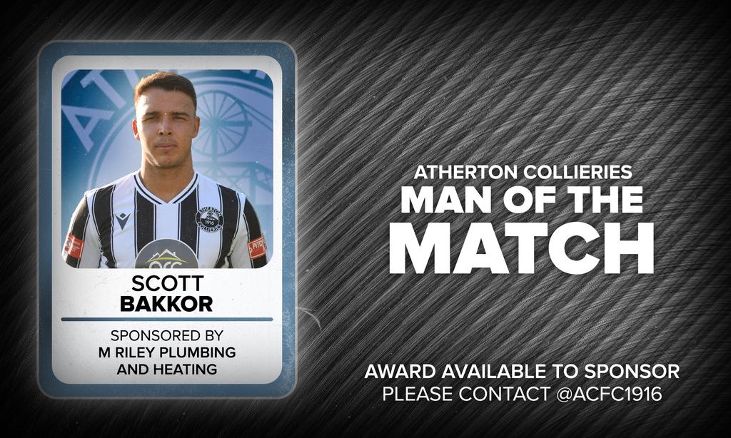 Atherton Collieries (@acfc1916) on Twitter photo Today's Man of the Match award has again gone to Scott Bakkor ๐
The team were awesome to a man today, but <a href="/ScottBakkor/">Scott Bakkor</a> lead the charge from the front as we pushed for more than just a point! ๐ฅ
Sponsored by Mark Riley Plumbing & Heating ๐ค Today's Man of the Match award has again gone to Scott Bakkor ๐
The team were awesome to a man today, but <a href="/ScottBakkor/">Scott Bakkor</a> lead the charge from the front as we pushed for more than just a point! ๐ฅ
Sponsored by Mark Riley Plumbing & Heating ๐ค