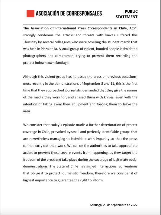 Corresponsales Chile tweet media