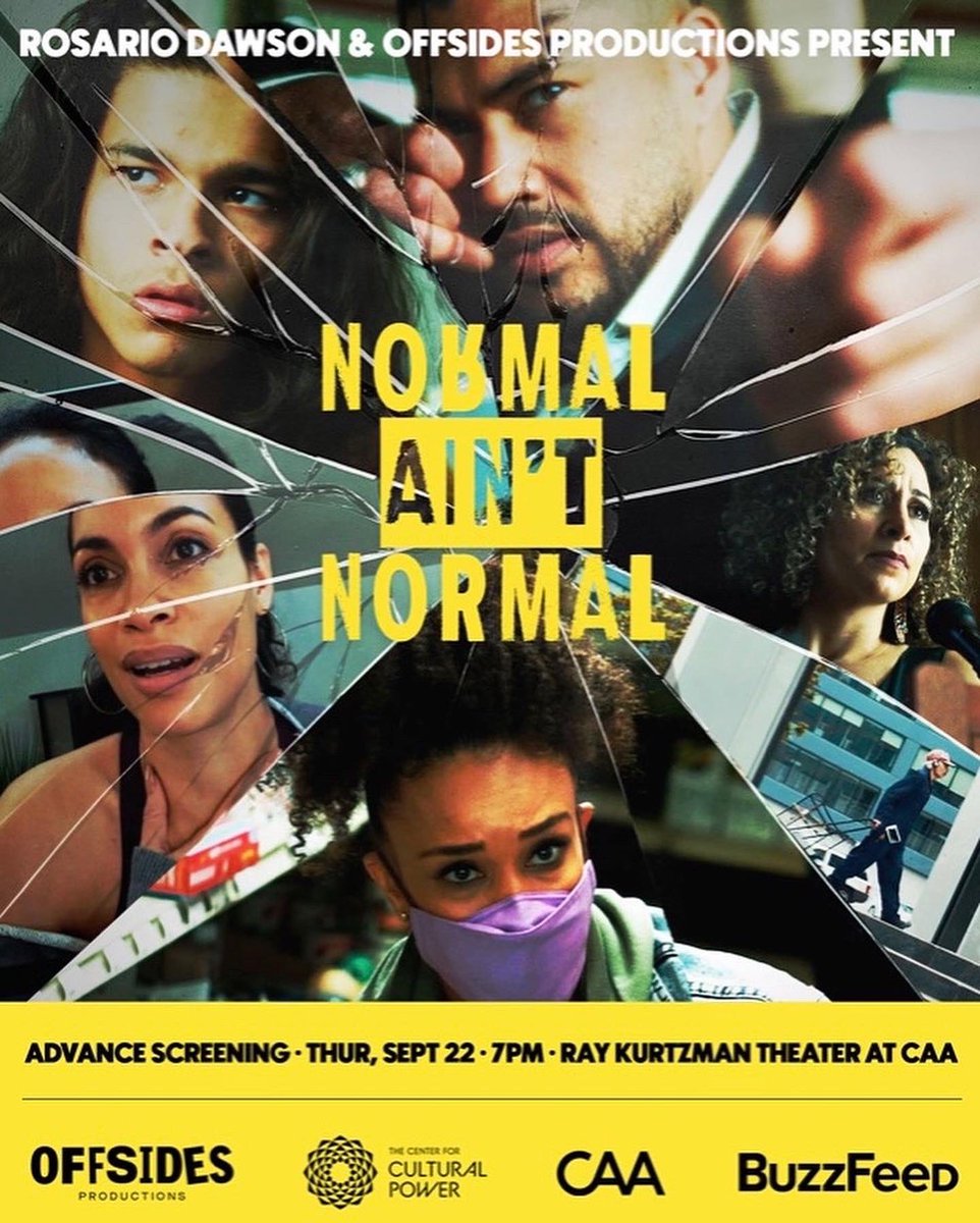 DerrialChriston's tweet image. Great night celebrating @rosariodawson series #normalaintnormal at #CAA