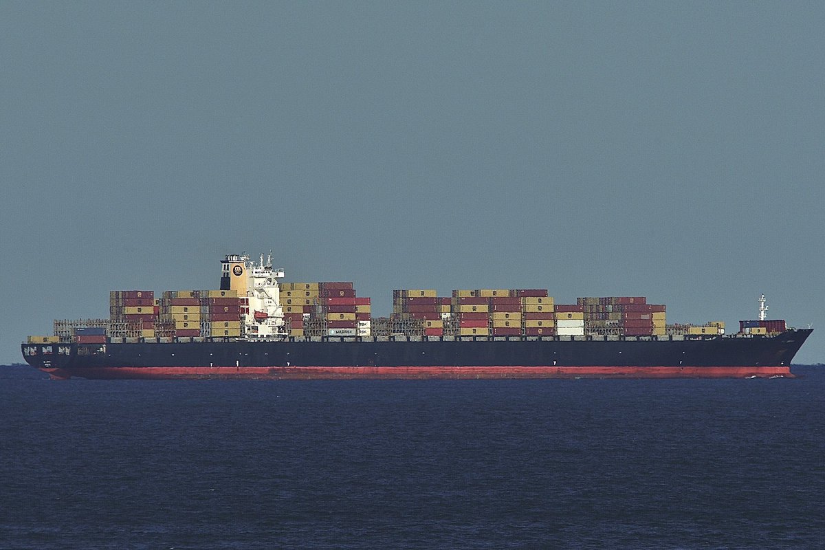 johnmorgan726's tweet photo. The MSC UBERTY, IMO:9337444 en route to Charleston, South Carolina @SCPorts flying the flag of Liberia π±π·. #ShipsInPics #ContainerShip #MSCUberty https://t.co/VCdjygKzzc