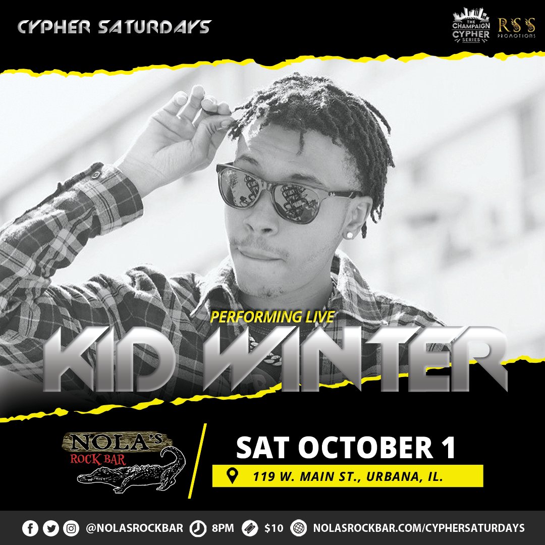 🐊🔥 Next Saturday we're hosting #CypherSaturdays for round 2. With a deep lineup and beat battle to kick things off, it's the spot in CU to experience our thriving underground hip-hop scene. Just $10. 8pm doors. Late night option with <a href="/VORBORG1/">VORBORG</a>. 

➡ nolasrockbar.com/cyphersaturday…