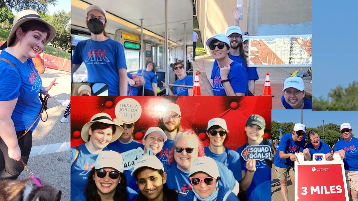 UtsWcand's tweet photo. The CAND team, aka the CANDy-Striders, had a blast at today’s #DallasHeartWalk! A few significant others and dogs came along for the 1- and 3- mile walk. You can still donate to help us reach our $2,500 goal. https://t.co/vxzDRJHRne https://t.co/DU7eQ3uPFb
