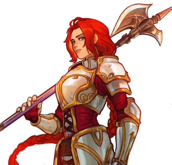 Titania Fire Emblem because Axe ladies rock!commission for  