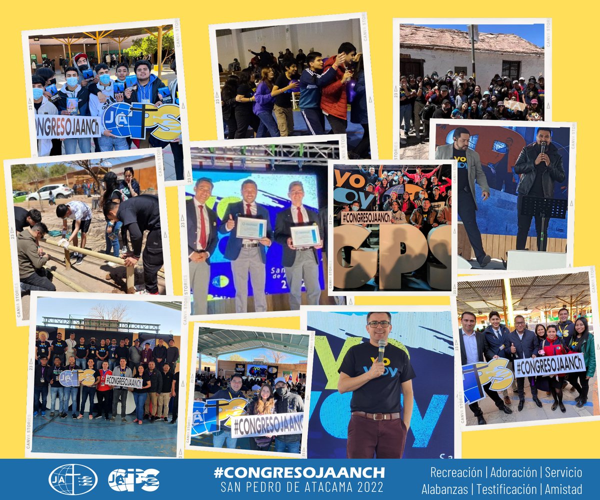 PrSergioSalgado's tweet photo. Grandes alegrias dejo el #CongresoJA 2022 de la @iasd_anch 
#JóvenesAdventistas levantando el nombre de la Iglesia Adventista en #SanPedroDeAtacama https://t.co/iBQ0KnpZSG