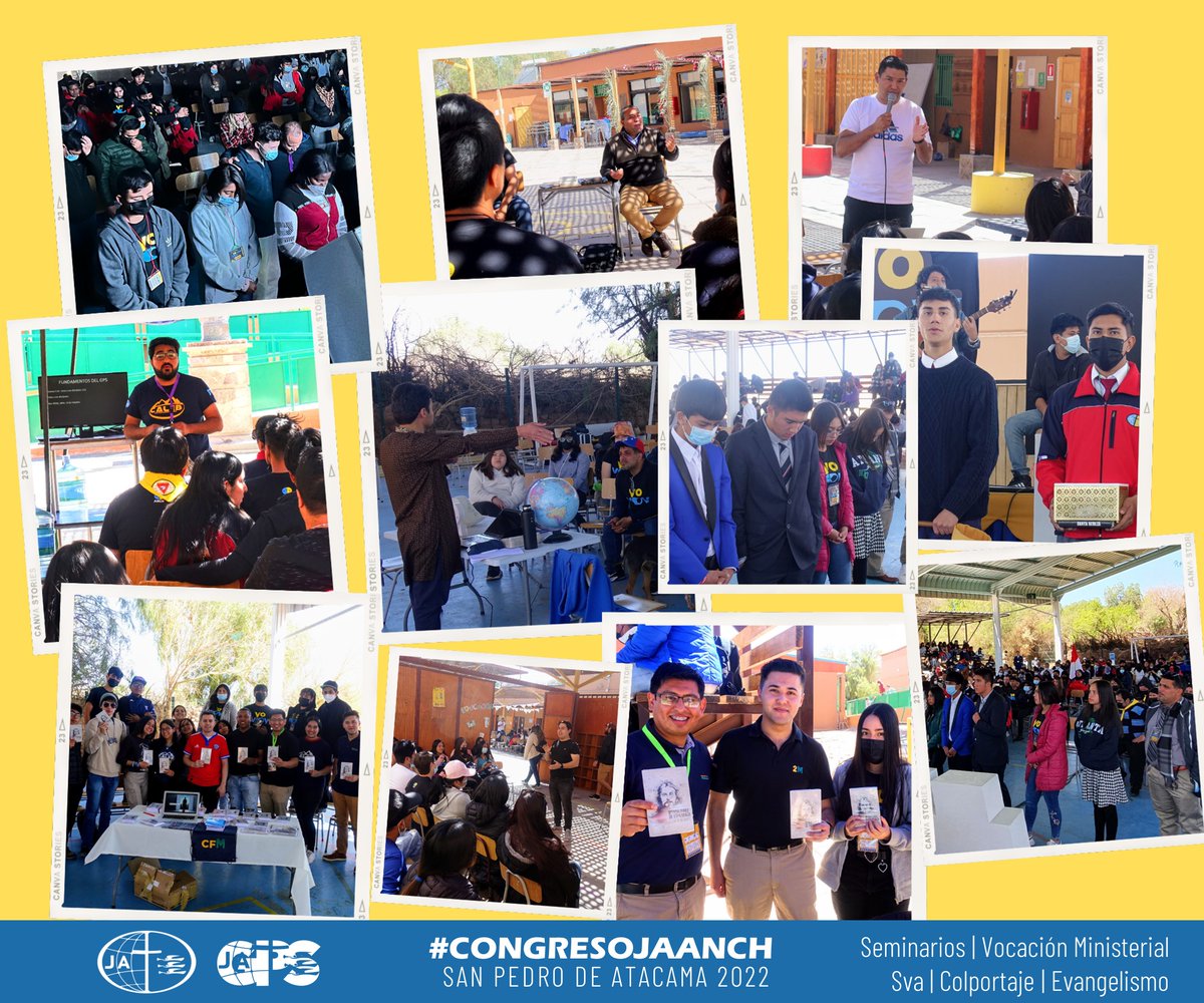 PrSergioSalgado's tweet photo. Grandes alegrias dejo el #CongresoJA 2022 de la @iasd_anch 
#JóvenesAdventistas levantando el nombre de la Iglesia Adventista en #SanPedroDeAtacama https://t.co/iBQ0KnpZSG