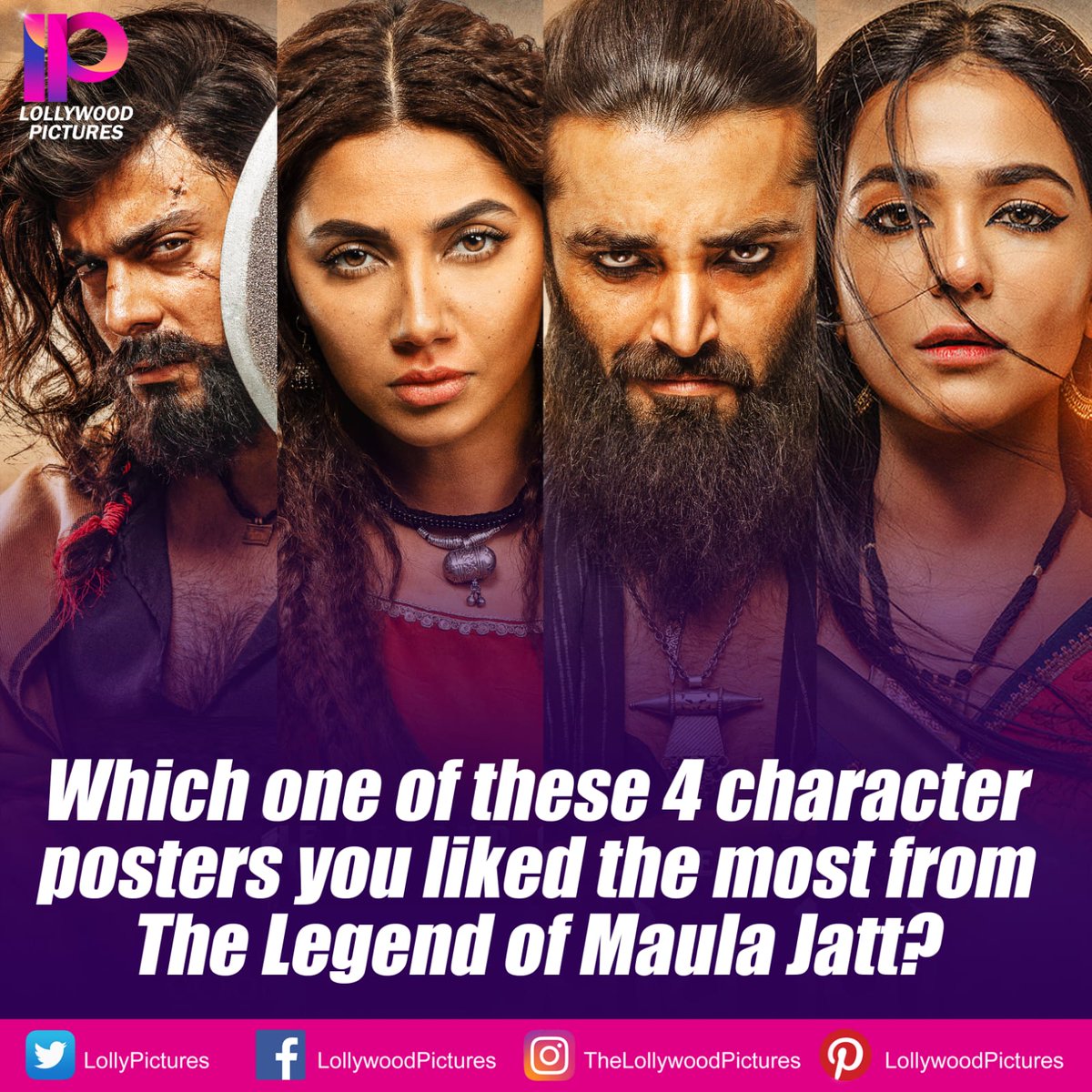 Which one of these 4 character posters did you like the most? 

#MaulaJatt2022 #TheLegendofMaulaJatt #NooriNatt #DaroNatti #Mukkho #MaulaJatt #BilalLashari #AmmarHikmat #GoharRasheed #FairsShah #NasirAdeeb #LollywoodPictures #LollywoodMovies #MandviwallaEntertainment