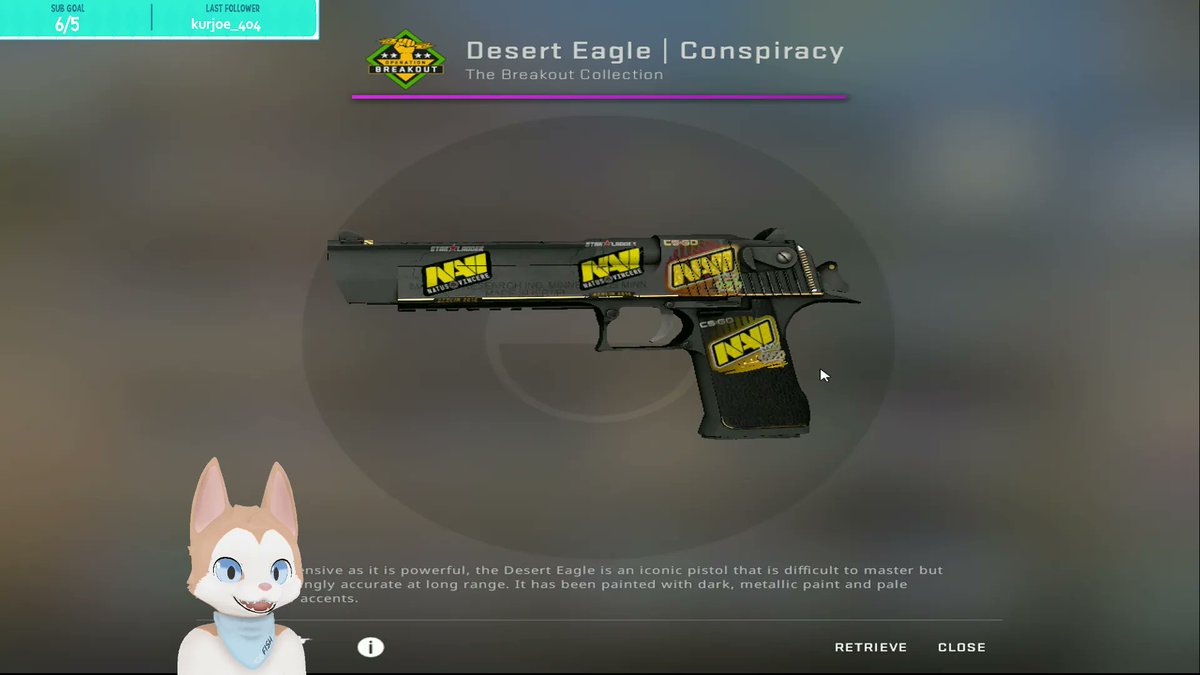 FishTheHusky's tweet photo. 🔥DAILY 🐶 CS:GO GIVEAWAY 🔥

🎁 Desert Eagle | Conspiracy (Factory New) 🐾 

➡️ TO ENTER:

✅ Follow me 
✅ Retweet

🗓️ Giveaway ends in 24 HOURS!

#CSGO #CSGOGiveaway https://t.co/tn1ZkWJtWo