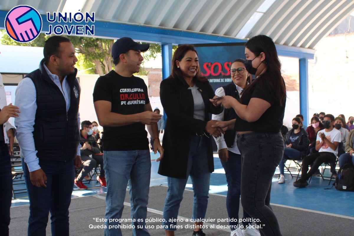 imjcorregidora's tweet photo. Llevamos a cabo la entrega de la 2° fase del programa "Unión Joven". Se tuvo la participación de 500 jóvenes y más de 25 empresas e instituciones aliadas.
Les invitamos a conocer más de este
proyecto en https://t.co/NlaH02sutw
#UniónJoven
#CorregidoraOrgulloDeQro https://t.co/4gPXe3WNm6