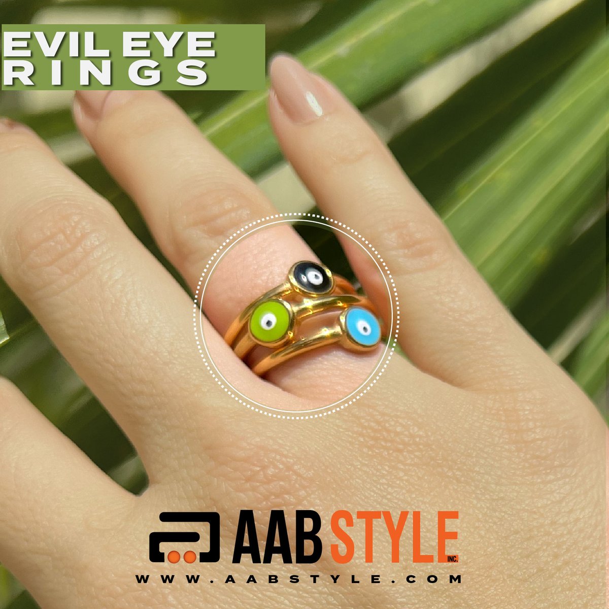 AabStyleInc's tweet photo. The evil eye trend keeps on going!!! These new stainless steel rings are now in stock! 

Visit our website to see more evil eye items: https://t.co/1KHDoVCtb2 https://t.co/XnAXfr0WXe