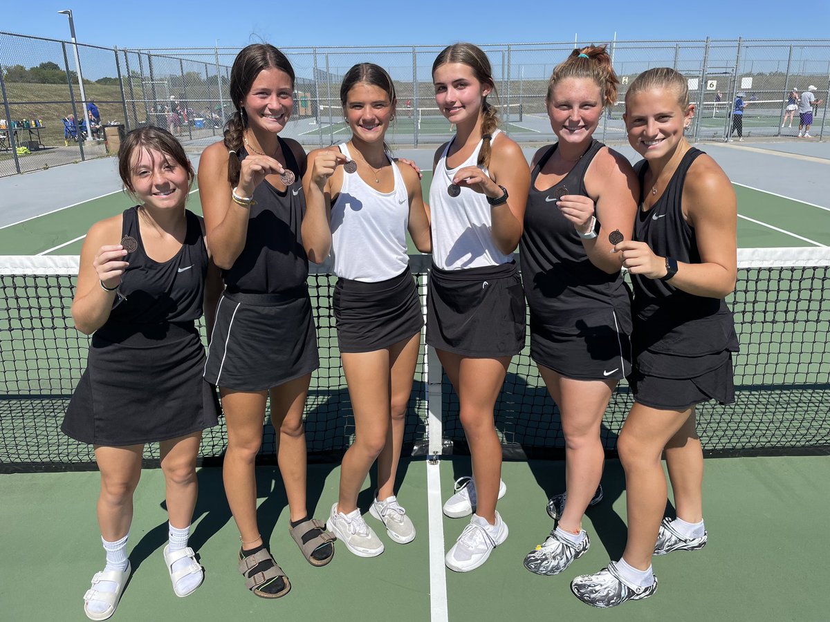 The JV squad played great at the Northland Tournament today!

A Singles: L Fish 5th
B Singles: Chleborad 3rd
A Dubs: Bachman/McClain 5th
B Dubs: Pryor:Healy 3rd

These ladies started the day with a dance party and ended with hardware!

<a href="/PCHSAthletics1/">PIRATE ACTIVITIES</a>