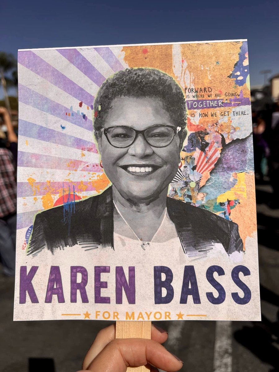 HeartLADems's tweet photo. HLA was out in force in support of @KarenBassLA - our next Mayor of Los Angeles! Join us to #GOTV and make herstory at City Hall! #KB4LA https://t.co/hC5MRuN0MU