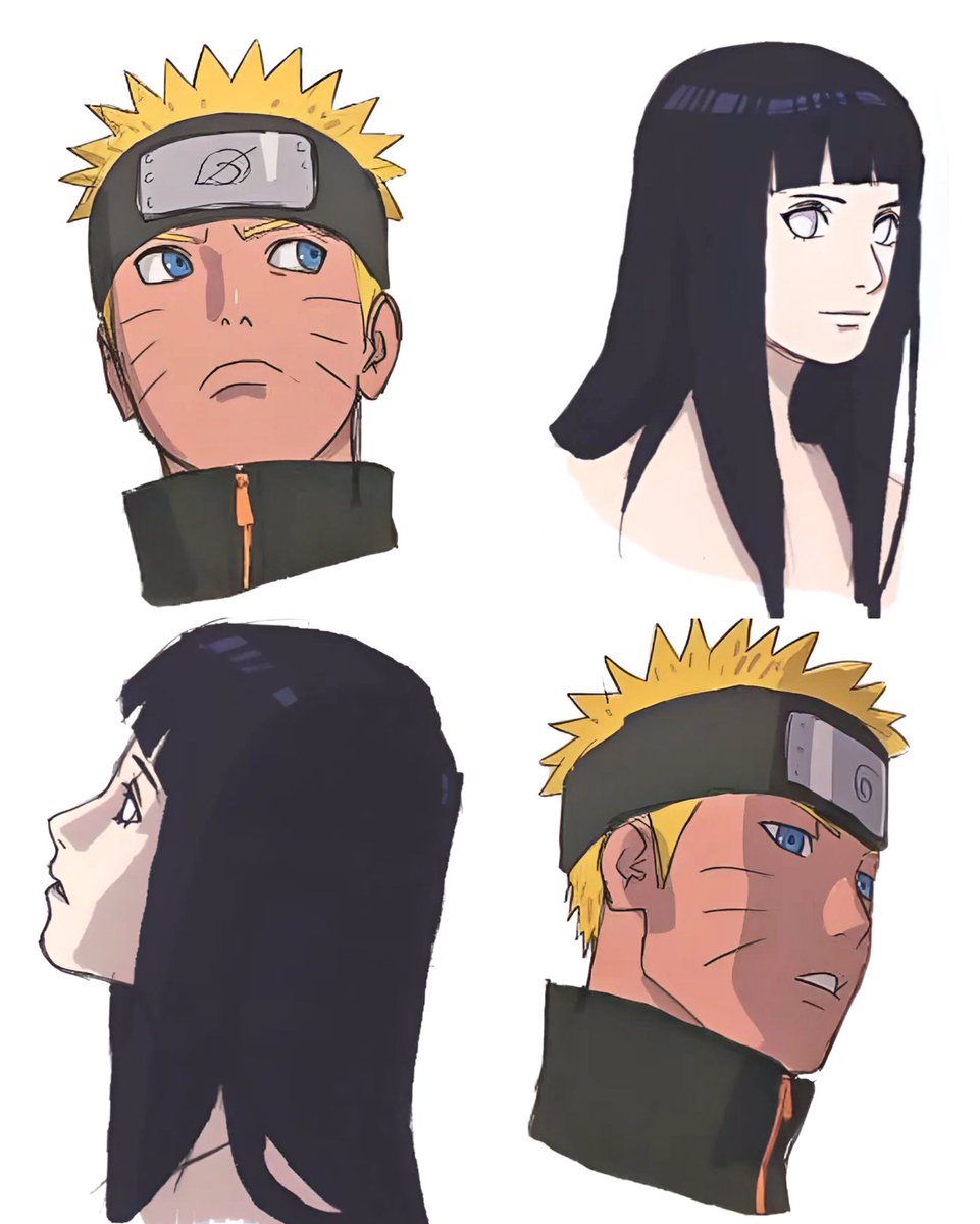 Naruto and Hinata concept art for the last by Tetsuya Nishio