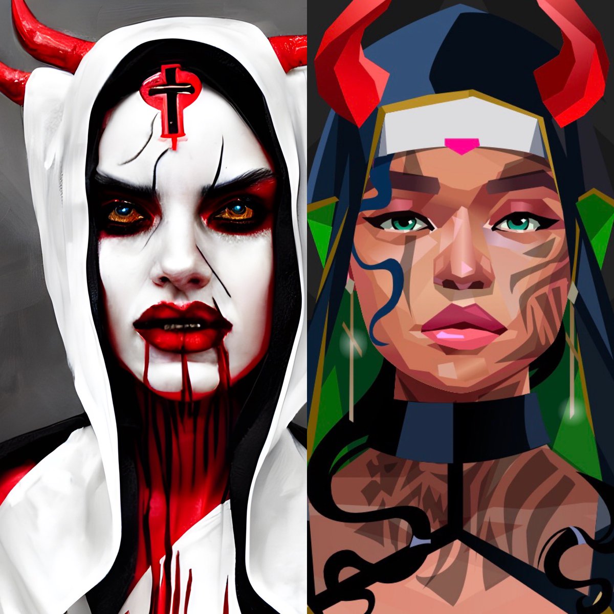 ballisticb's tweet photo. I struggled with this one but was pretty happy with the outcome of Rosalia Harsh the Warrior Nun #BrokerPortrait for the #PixieBoltAI contest 🙌🏼@CyberBrokers_ #lorenotfloor #community #cyberbrokers https://t.co/mt9r4n2fBT