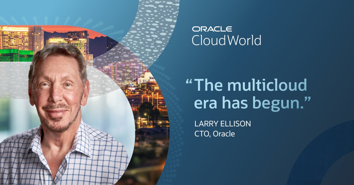 Discover why multicloud interoperability is the next important step in the evolution of cloud computing at #CloudWorld in Las Vegas, Oct. 17-20. social.ora.cl/6018MnauY