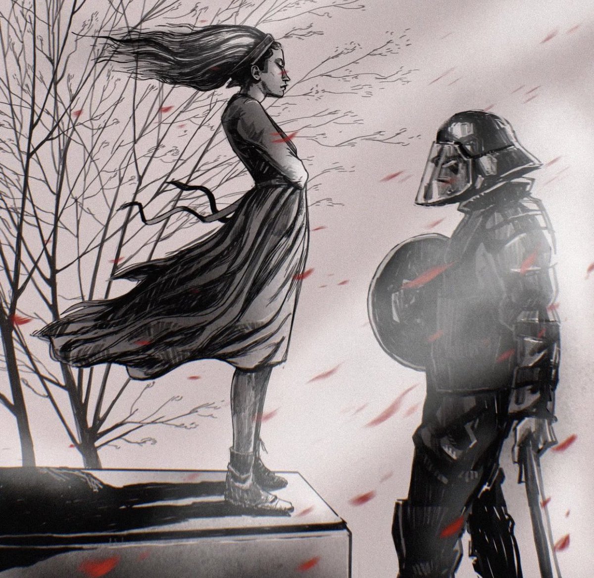yashar's tweet photo. Art by Mahdi Ghazi 

#MahsaAmini #ZhinaAmini https://t.co/tW0Yg61SVu