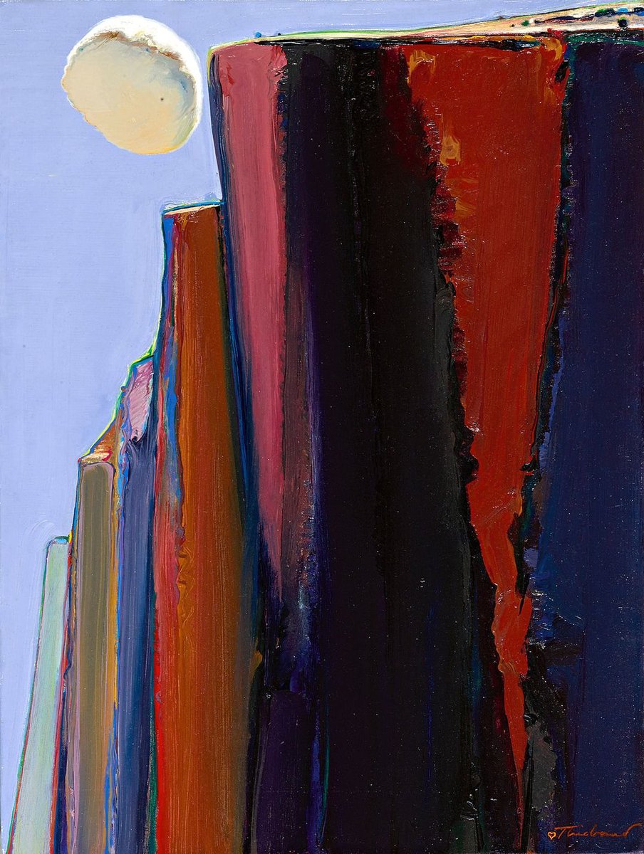 Cloud and Bluffs,  1972 
Wayne Thiebaud ( 1920 - 2021 )
Rothkoesque?