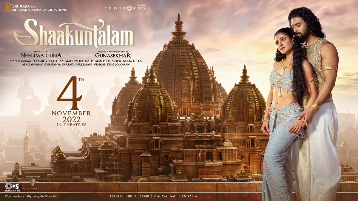 MoviezFlix's tweet photo. #Samantha's Upcoming Film #Shaakuntalam Releasing In Telugu, #Kannada, Tamil, Malayalam &amp; Hindi On November 4th In Cinemas

#KannadaDubbed https://t.co/wJTEykIfja