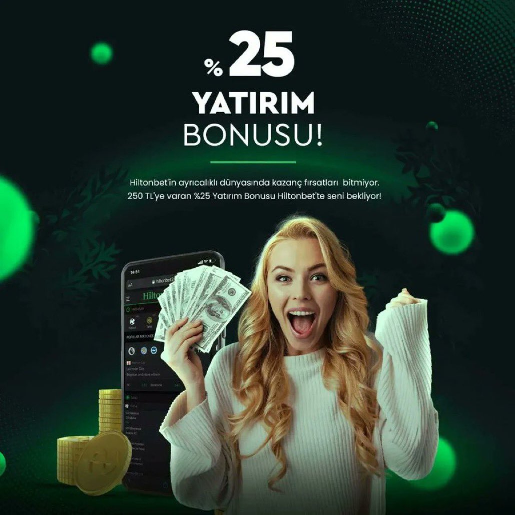 Elif0272's tweet photo. #hiltonbet https://t.co/Kqj5XHRiPa
💳 Günlük 500.000 TL ‘ye Varan Çekim Limitleriyle https://t.co/pnSgQO92eF