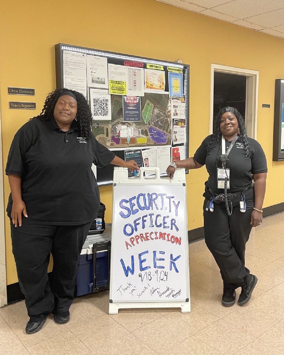 HollywoodSTL's tweet photo. We are so thankful for our #Security team who works hard daily to keep you safe! π We celebrated #SecurityAppreciationWeek this week with fun raffles, prizes. and treats for our outstanding team! #dreamteam #hollywoodstl https://t.co/KKLhhp8Ooc