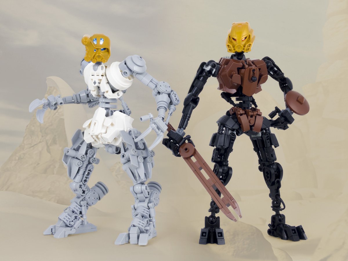 ballomnomnom's tweet photo. What if... Kopaka and Pohatu had different bodies?

A flipped reimagining of Kopaka and Pohatu, made for the recent "What If?" contest.

#LEGO #レゴ #Bionicle https://t.co/q99Hs2mWXM