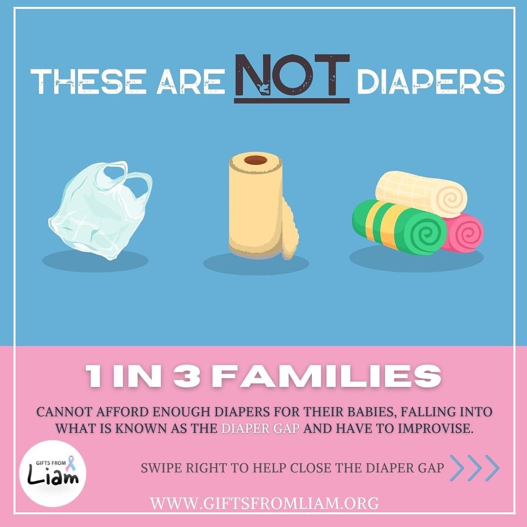 GiftsfromLiam's tweet photo. It’s Diaper Need Awareness Week!
This is now out 5th Diaper Drive to help close the #DiaperGap
Help us get to NONE in 3 with your generous contributions, time & energy!
Check out our page for #sponsorshipopportunities on helping a baby and family! https://t.co/CnxMapBe13