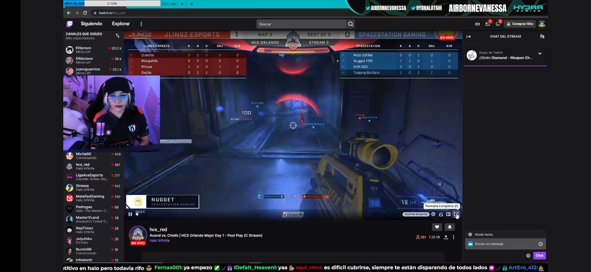 Jesus_Rumble8's tweet photo. Ya les aburrió ver puro Stream en inglés, aca hay 3 Streamer en Español pa que farmean sus Drops con ellos.
@MatafiedGaming
@AirborneVanessa
@Extremebreaker1
https://t.co/CCTh0u20d8
https://t.co/R7PbiXf86g
https://t.co/muaiKzevhC
#HCSOrlando22 #Halo #HaloLatam #HaloEspañol https://t.co/HNMga4xwNS