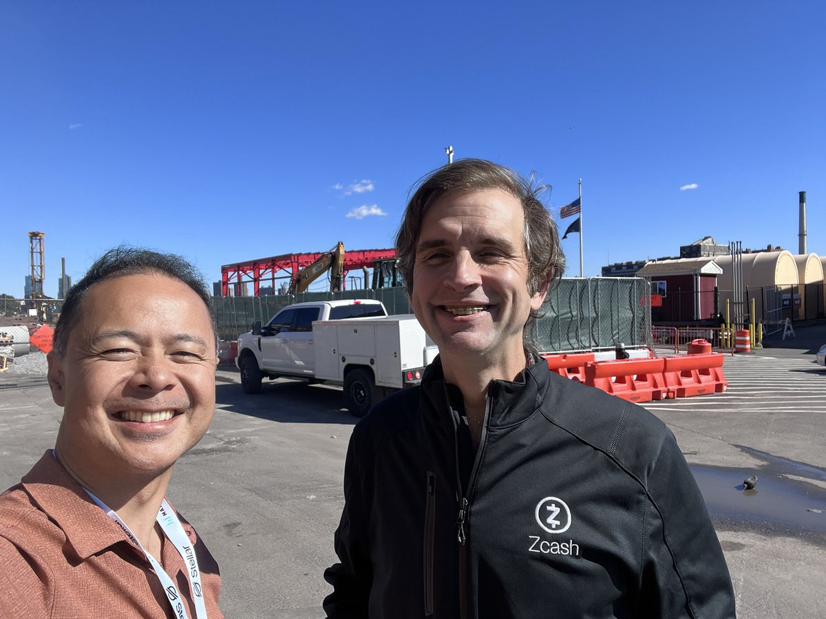 paullinator's tweet image. .@zooko and I plotting how to bring @zcash and privacy mainstream while at #Mainnet2022