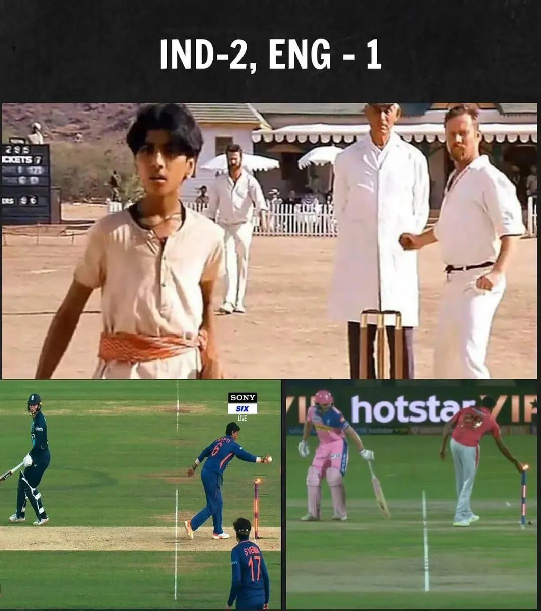 BaBaKumarAman's tweet photo. Revenge taken (with interest)✌️😅
@ashwinravi99 @Deepti_Sharma06 
@BCCI @BCCIWomen @ECB_cricket https://t.co/fgK50ALiK8