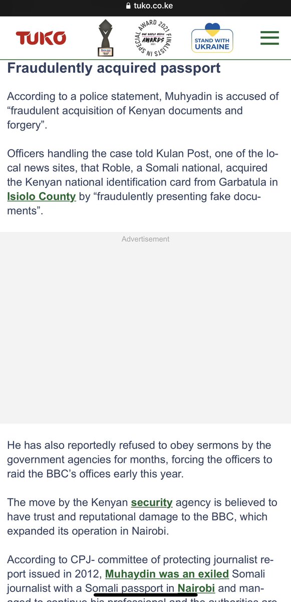 The Twitter space by @BBCSomali was pure propaganda and poorly managed spectacle by the unprofessional host @MuhyadinARoble. This person was arrested by Police @NPSOfficial_KE on #fraudulently obtained citizenship papers and passport and #British taxpayers can’t put up with this.