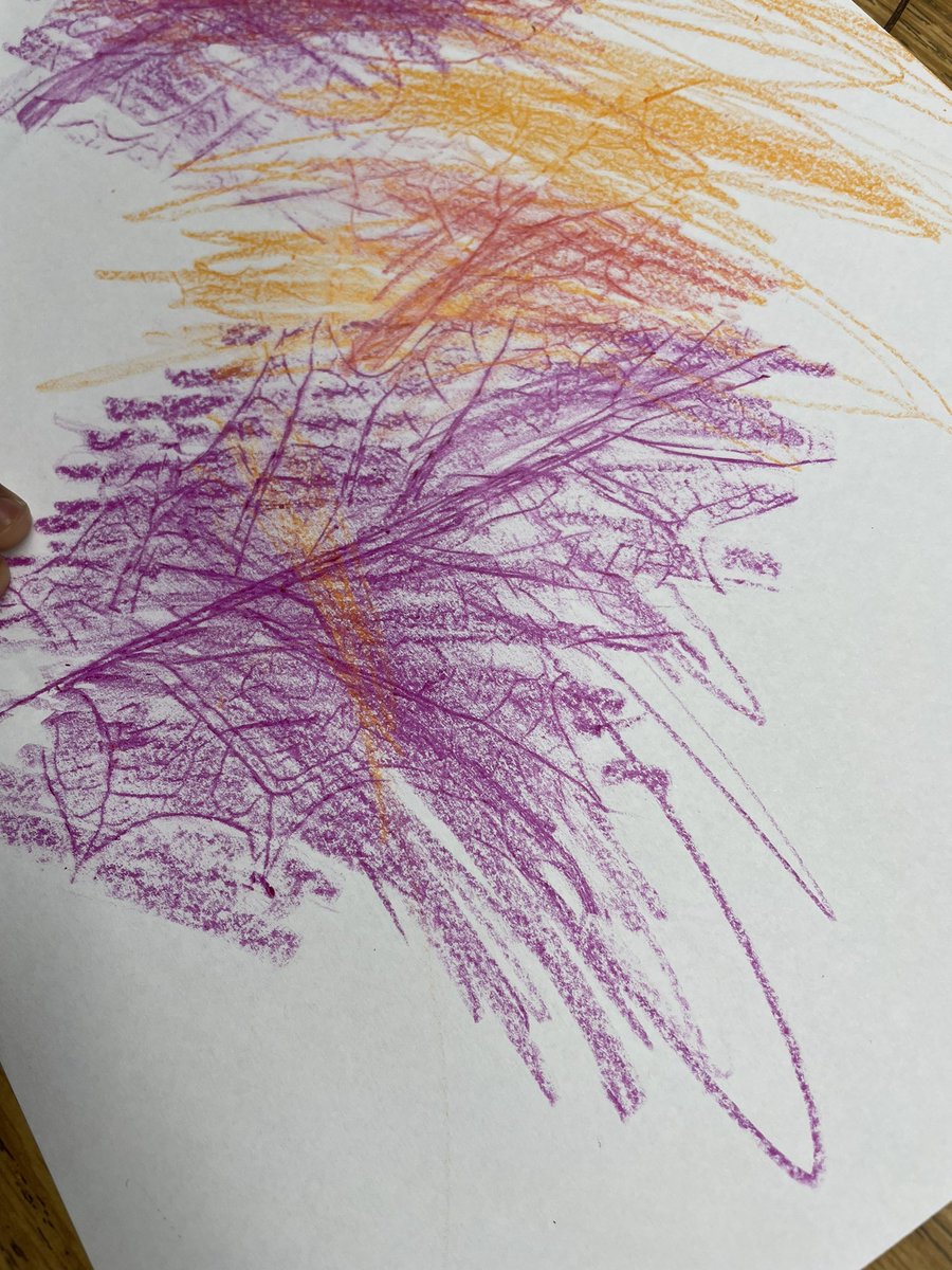 sharcivil's tweet photo. First day of fall leaf rubbing 🍁 @SlackwoodSchool @LTPS1 @MuziLearningLab https://t.co/f1PTdP3SLq
