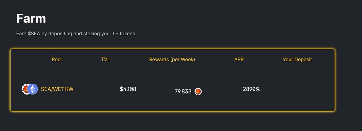 We have launched a 10x farming event to celebrate our launch!

swap.powsea.finance/#/farm

 #CoinsGEM $SEA #ETHW #WAGMI #ETHW #EthereumPoW