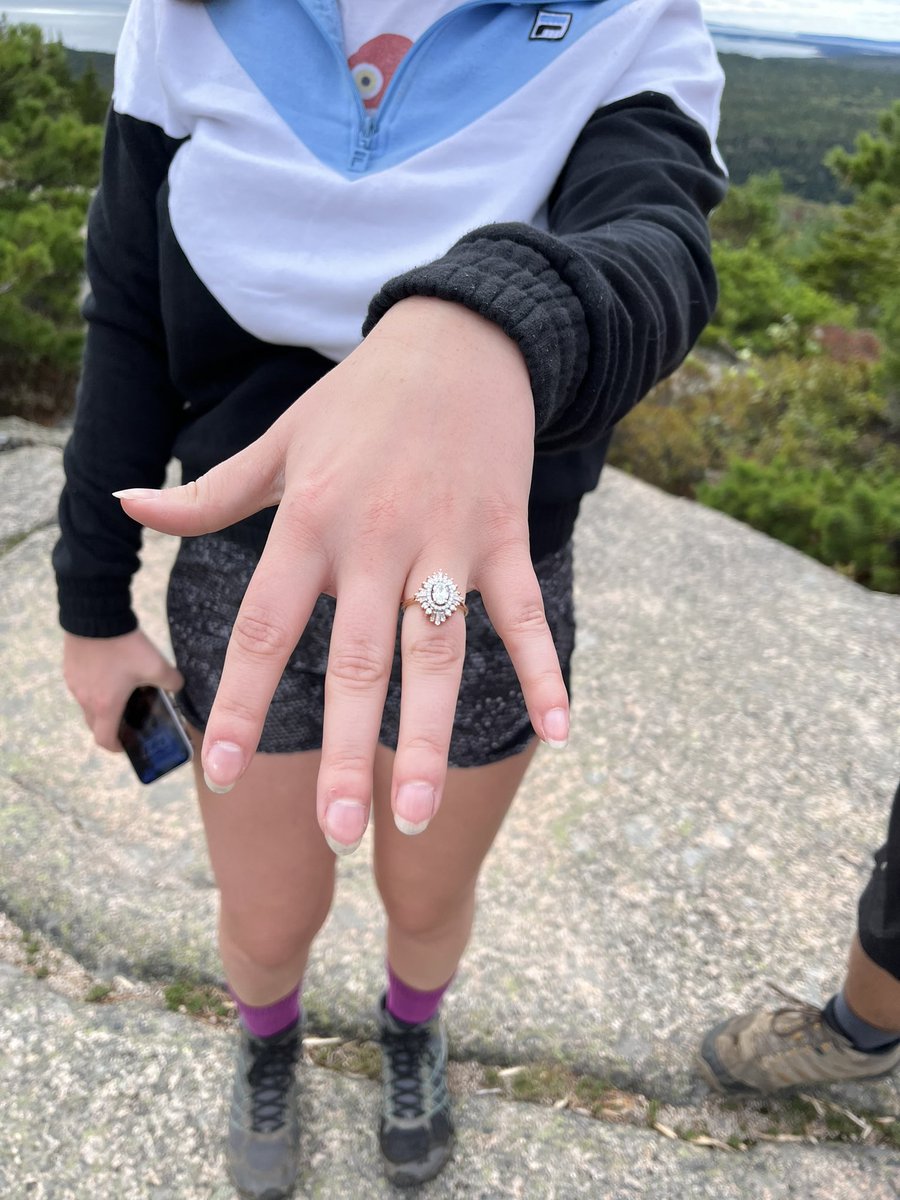 EmilySpaghemily's tweet photo. can’t believe i got engaged in my Chunky shirt and he’s peaking out in all our photos #thatsachunky https://t.co/9r0p7d5xOI