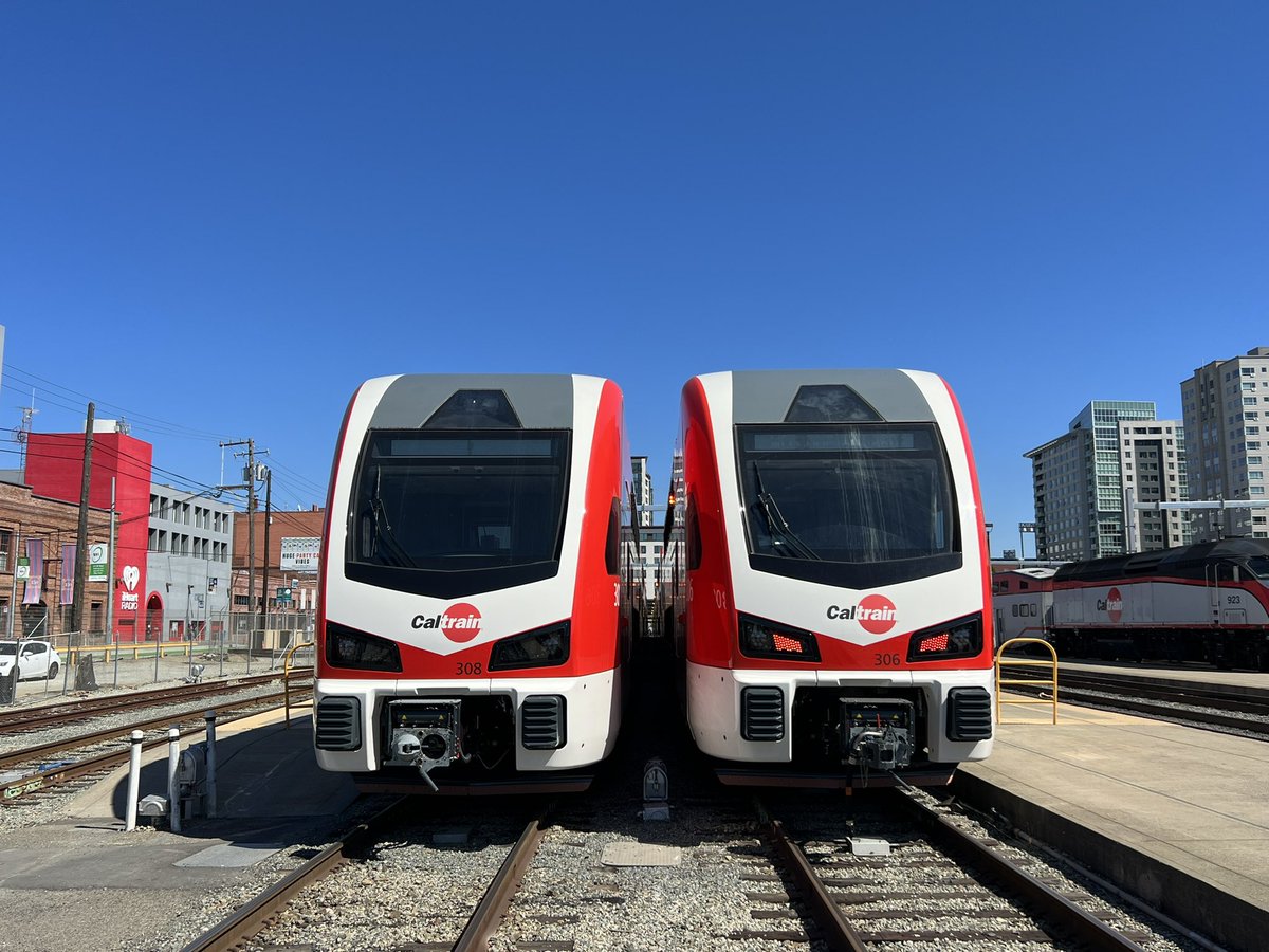 The future of Caltrain has arrived. 

We are so proud to introduce the new Caltrain EMUs.