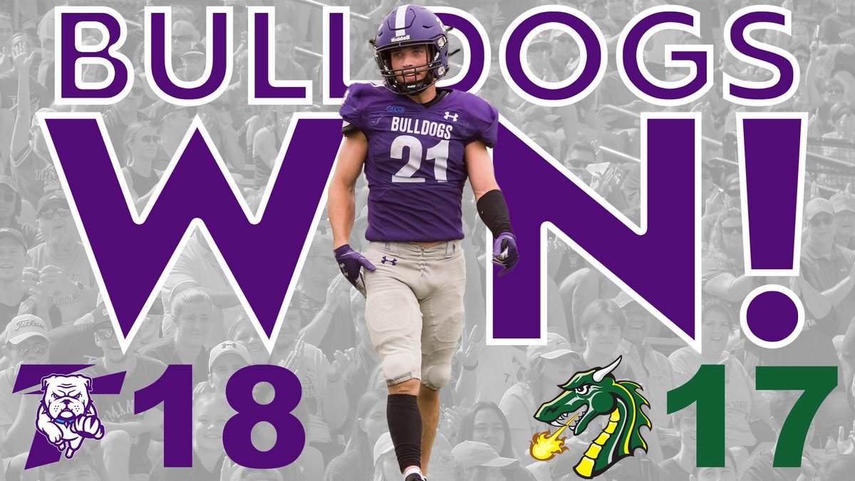 TrumanAthletics's tweet photo. BULLDOGS WIN IN OVERTIME!

@Truman_FB 18, Tiffin 17 https://t.co/iQHeeylBnD