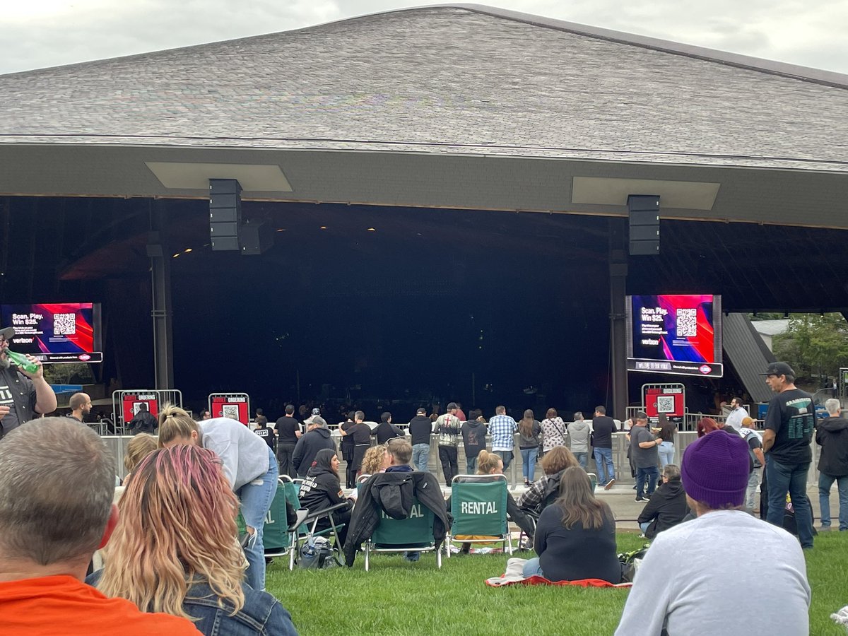 About to see Nine Inch Nails.