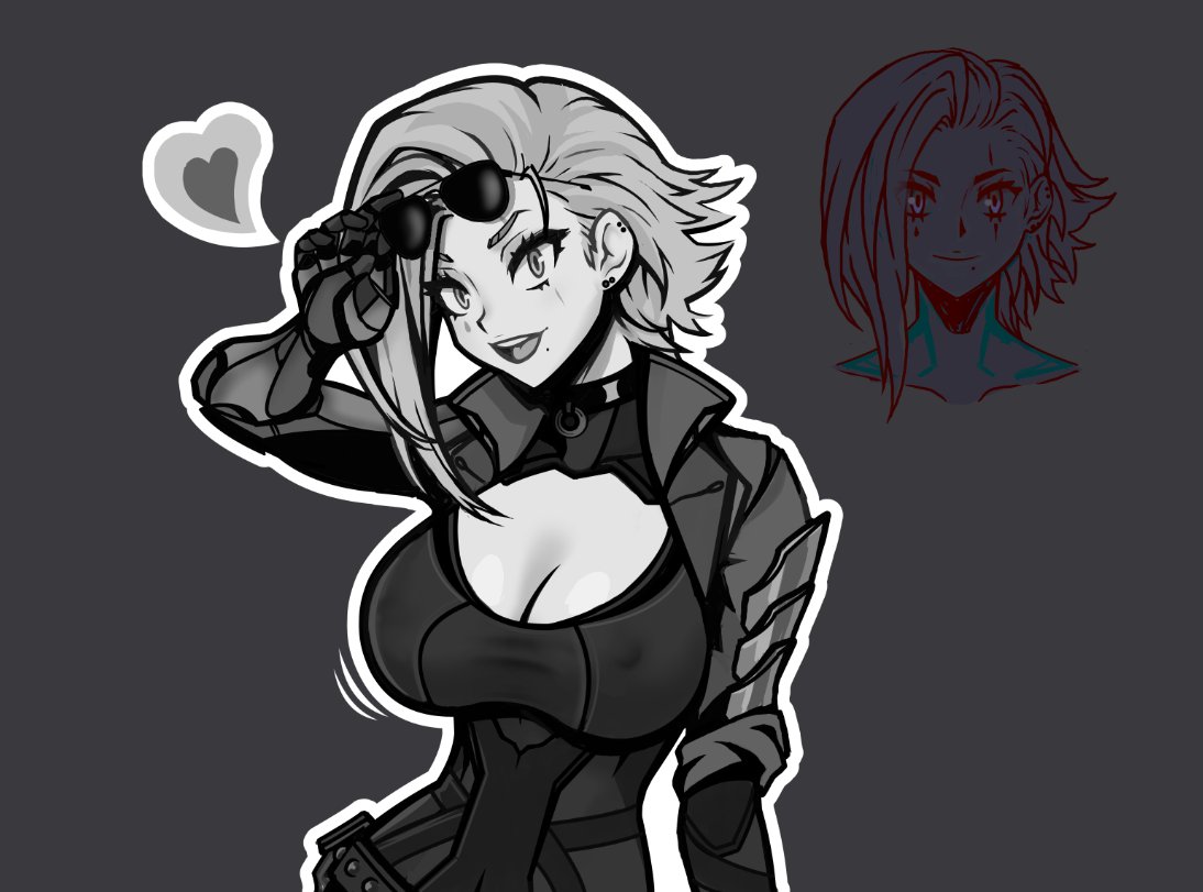 Draft illustration for a friend. Meet Vox.