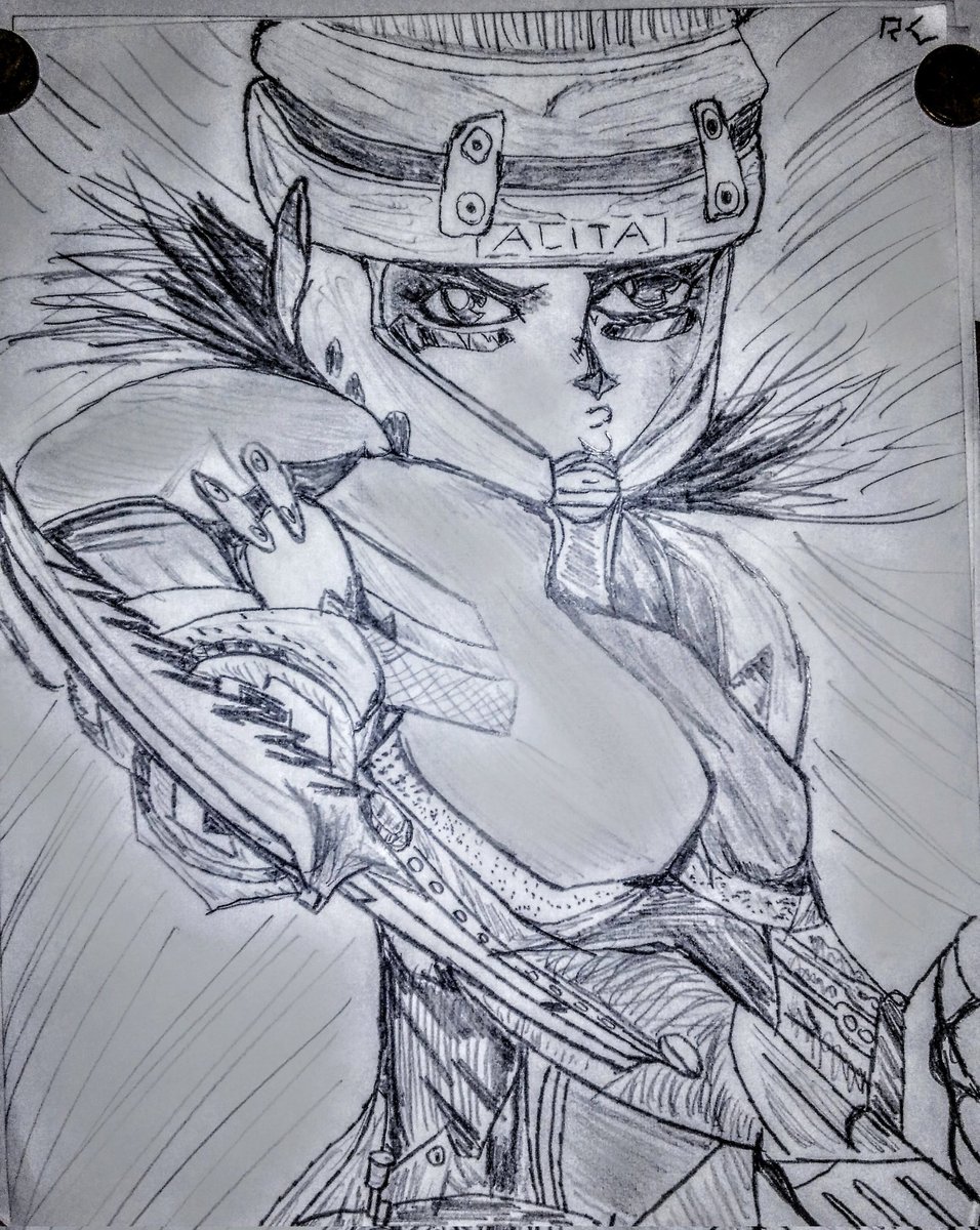 TDZ_ART's tweet photo. @DripsOfEden Thanks for the ArtShare, Here's some Old vs New 
Alita Battle Angel Art 
I made.  #AlitaArmy #artistonTwitter https://t.co/ybQo9Qdpzt