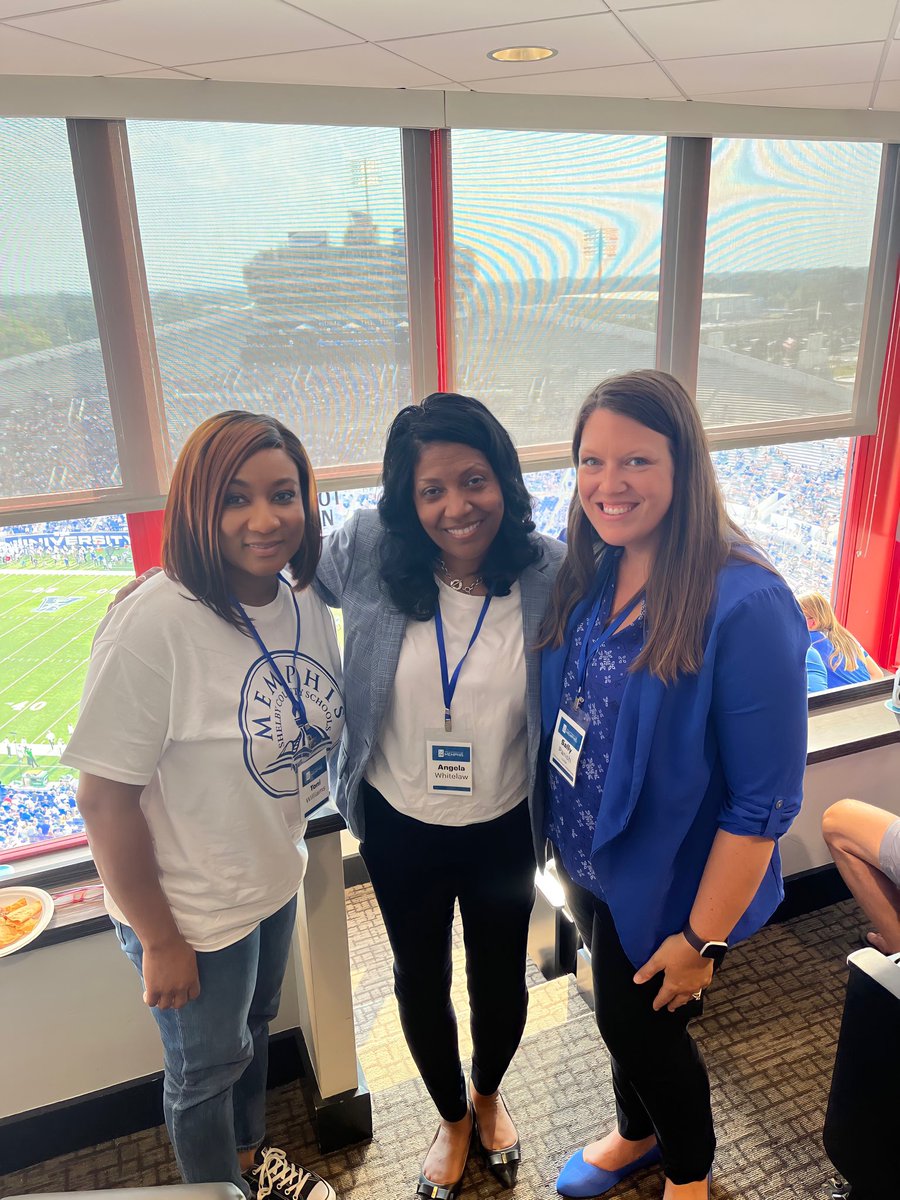 DrAWhitelaw's tweet photo. A day of fun and fellowship at the University of Memphis football game! 🏈💙 

#GTG 🐯 https://t.co/4c4rSLdXRZ