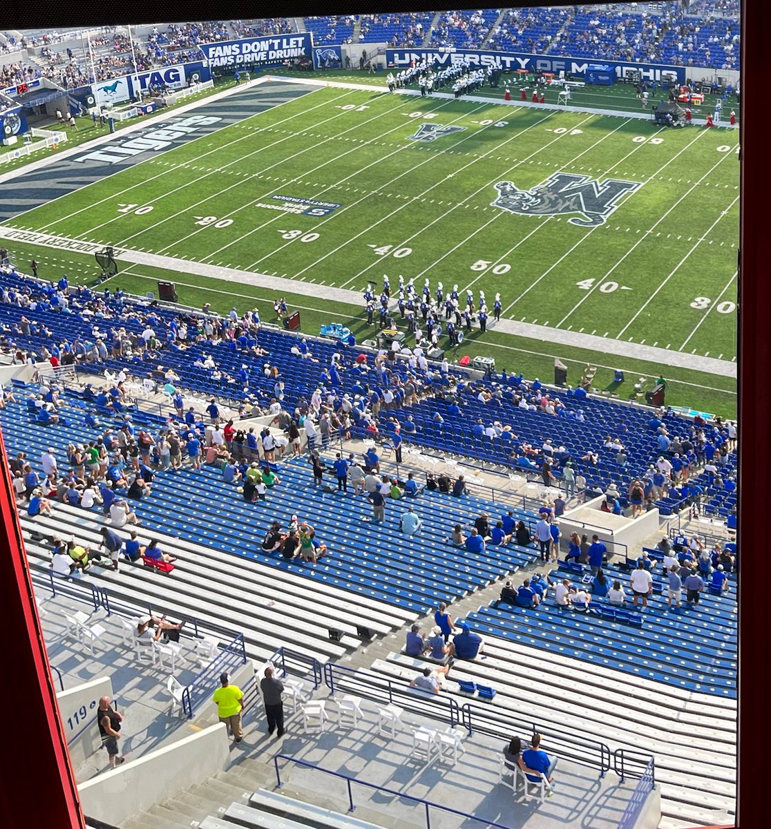 DrAWhitelaw's tweet photo. A day of fun and fellowship at the University of Memphis football game! 🏈💙 

#GTG 🐯 https://t.co/4c4rSLdXRZ