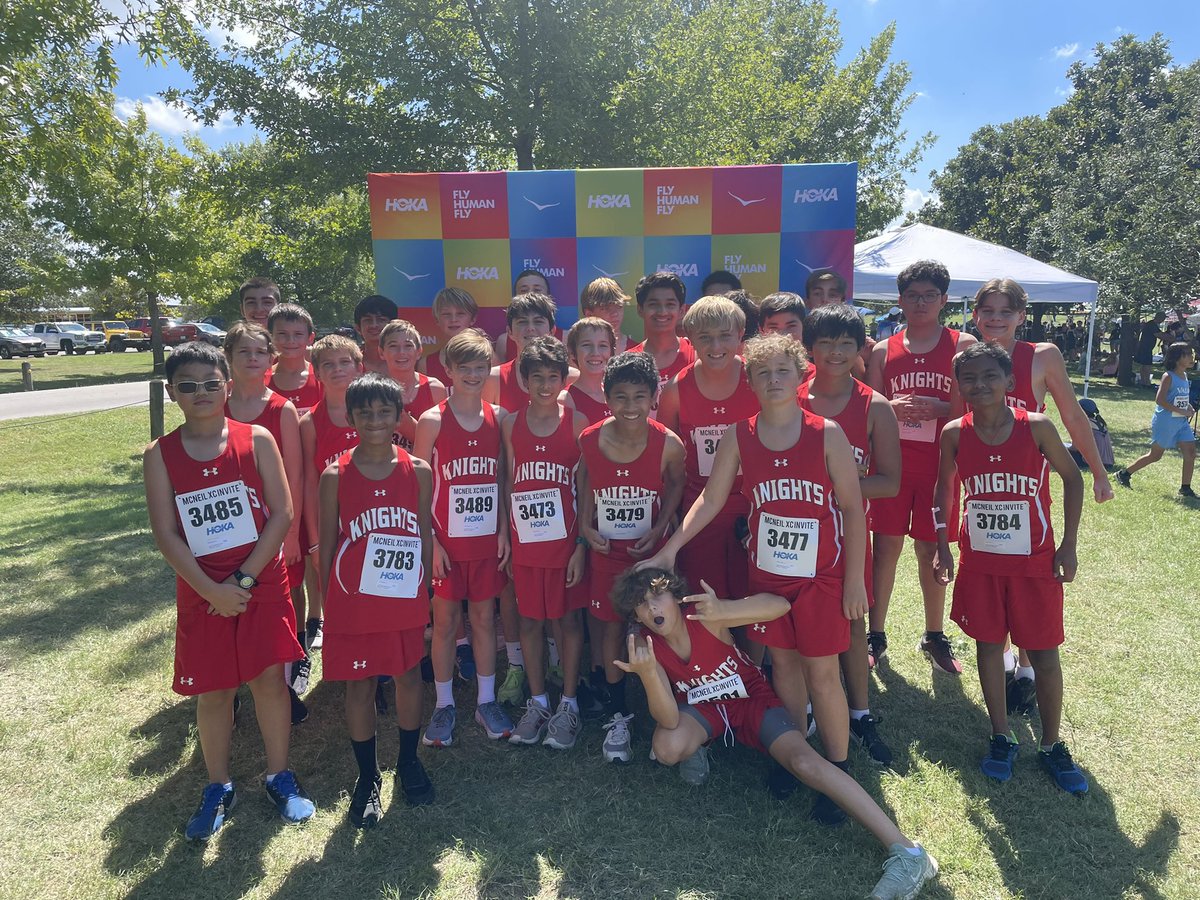 LT_Golden's tweet photo. A full crew of @LakeTravisMS boys ready to run at the Hoka/McNeil Invitational XC meet. @LTMSAthletics https://t.co/hY1U9lAjJS
