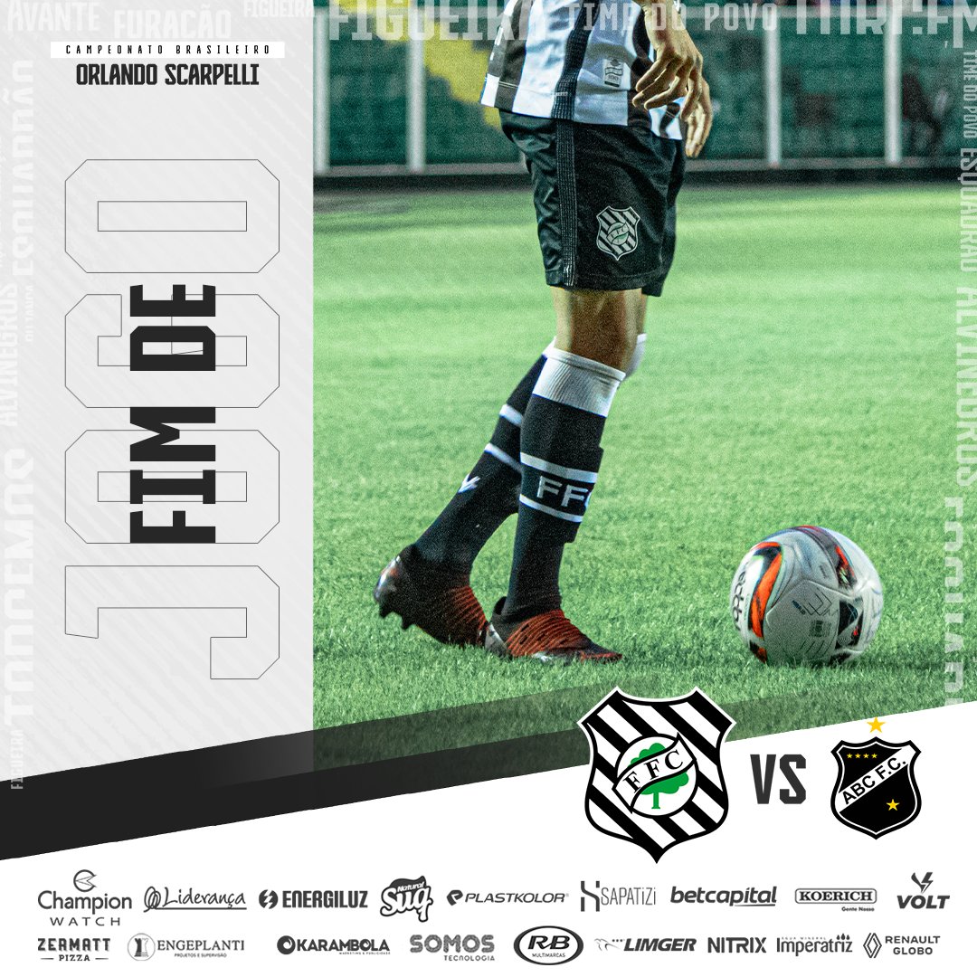 FigueirenseFC's tweet photo. Fim de jogo:
⠀
Figueirense 0x0 ABC.
⠀
#FIGxABC
#CampeonatoBrasileiro https://t.co/ZuxMYlsjoh