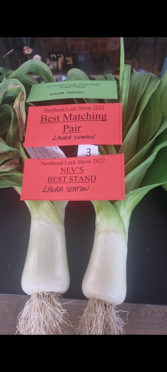 _Pearty's tweet photo. Well would you look at that!!!!!
3rd place
Best matching Pair
Best Stand
#leekclub
#leekshow
#keepingthetraditionalive https://t.co/OWOVJ3F65S